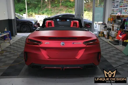BMW Z4(G29) 전체랩핑- 비닐프로그 PET 프리즈메틱레드 / 의정부 신곡동