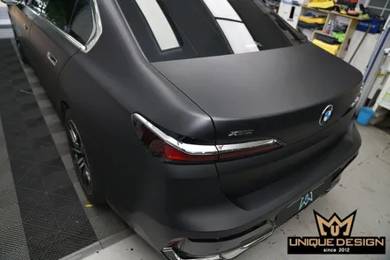 (의정부, 양주) BMW 740i 전체랩핑- PET 오토벨벳 리페어사틴블랙- / 의정부 신곡동