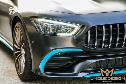 (의정부) 벤츠 GT43 AMG 전체 풀 랩핑, 사틴블랙, 유니크디자인 / 의정부 신곡동