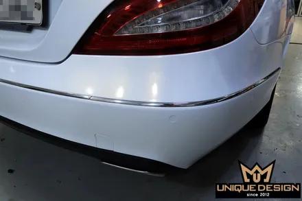 (의정부) 벤츠 CLS350 사고수리 전체 풀 랩핑, 카스킨, 3M2080 화이트골드스파클 / 의정부 신곡동