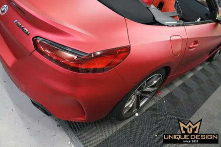 BMW Z4(G29) 전체랩핑- 비닐프로그 PET 프리즈메틱레드 / 의정부 신곡동
