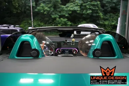 SLC43AMG 풀랩핑 시공기, 의정부 랩핑, 의정부 카스킨, 유니크디자인, 에이버리슈프림다크그린펄 / 의정부 신곡동