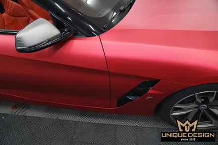 BMW Z4(G29) 전체랩핑- 비닐프로그 PET 프리즈메틱레드 / 의정부 신곡동