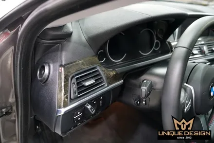 BMW 640D 그란쿠페 실내랩핑, 3M2080 매트리스블랙 / 의정부 신곡동