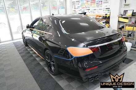 벤츠 E53AMG 전체랩핑 시공으로 크래용컬러 만들기- / 의정부 신곡동