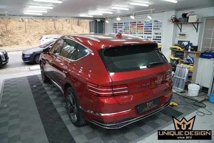 GV80 페이스리프트(페리) 블랙PPF 루프스킨 시공기- / 의정부 신곡동
