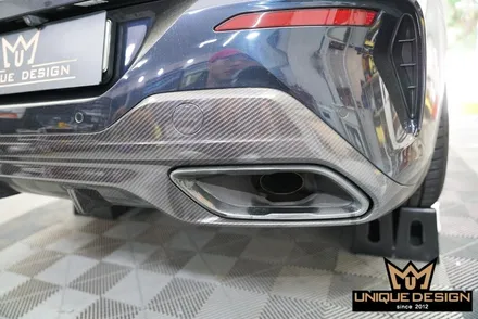 BMW 850i 리어디퓨져 카본랩핑 시공기-