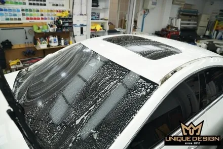 벤츠 CLS400 돌빵으로 전면 유리 교체 후, 리코쉴드 윈드쉴드 시공한 이유! / 의정부 신곡동