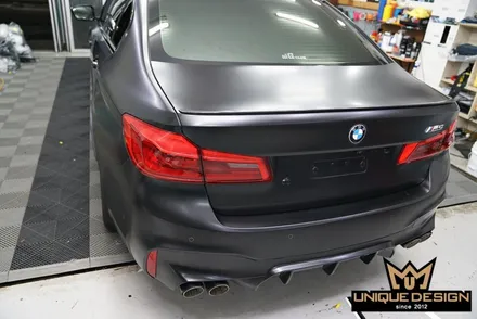BMW G30 5시리즈 전체랩핑, 컬러변경 / 사틴블랙 / 의정부 신곡동