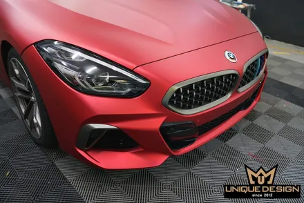 BMW Z4(G29) 전체랩핑- 비닐프로그 PET 프리즈메틱레드 / 의정부 신곡동