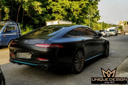 (의정부) 벤츠 GT43 AMG 전체 풀 랩핑, 사틴블랙, 유니크디자인 / 의정부 신곡동