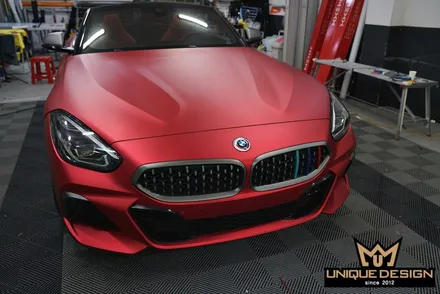 BMW Z4(G29) 전체랩핑- 비닐프로그 PET 프리즈메틱레드 / 의정부 신곡동