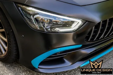 (의정부) 벤츠 GT43 AMG 전체 풀 랩핑, 사틴블랙, 유니크디자인 / 의정부 신곡동