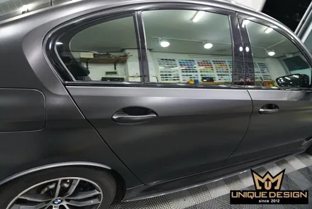 BMW G30 5시리즈 전체랩핑, 컬러변경 / 사틴블랙 / 의정부 신곡동