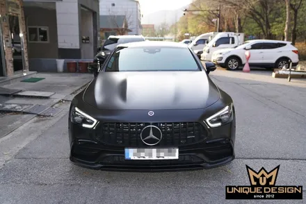 벤츠 GT43AMG 전체랩핑 + 크롬딜리트 / 의정부 신곡동