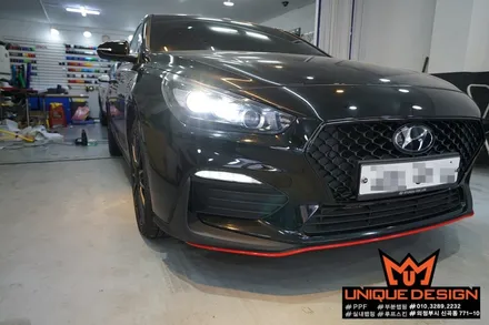 i30 페이스리프트, i30 N라인 포인트 랩핑, 의정부 랩핑, 카스킨, 유니크디자인 / 의정부 신곡동