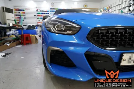 BMW Z4  부분랩핑, 사이드미러커버랩핑, 안개등부분랩핑, 의정부 카스킨, 유니크디자인 / 의정부 신곡동