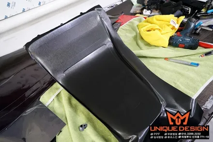 (의정부) 벤츠EQC 실내랩핑, 카스킨, 블랙 브러쉬, 유니크디자인 / 의정부 신곡동