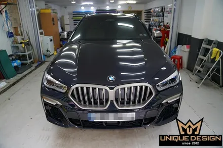 BMW X6(G06) 키드니그릴 랩핑, 3M2080 Matte greay aluminum metallic / 의정부 신곡동