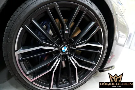 BMW G30 540i LCI 휠랩핑 시공으로 블랙휠 만들기. 의정부 랩핑, 카스킨, 유니크디자인 / 의정부 신곡동