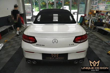 의정부 전체랩핑 전문시공점에서 벤츠 C43AMG 고광택랩핑 시공으로 순정컬러 만들기 / 의정부 신곡동