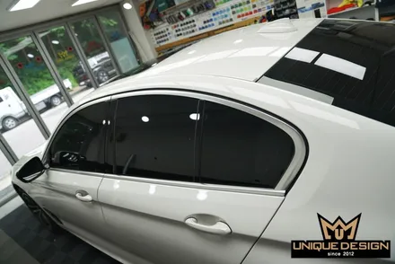 [의정부루프스킨] BMW 5시리즈 고광택랩핑과 크롬딜리트로 완성한 스포티한 변신 / 의정부 신곡동