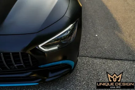 (의정부) 벤츠 GT43 AMG 전체 풀 랩핑, 사틴블랙, 유니크디자인 / 의정부 신곡동