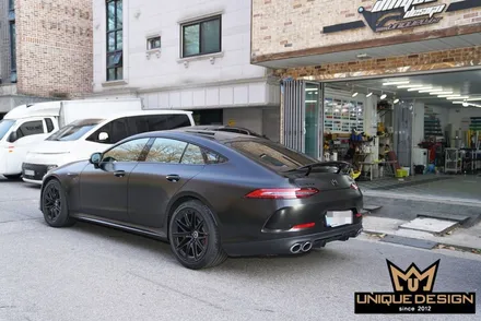 벤츠 GT43AMG 전체랩핑 + 크롬딜리트 / 의정부 신곡동