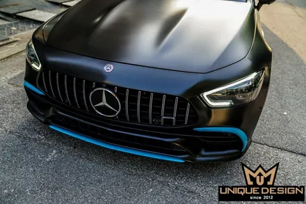 (의정부) 벤츠 GT43 AMG 전체 풀 랩핑, 사틴블랙, 유니크디자인 / 의정부 신곡동