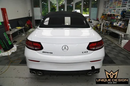 의정부 전체랩핑 전문시공점에서 벤츠 C43AMG 고광택랩핑 시공으로 순정컬러 만들기 / 의정부 신곡동