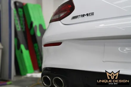 의정부 전체랩핑 전문시공점에서 벤츠 C43AMG 고광택랩핑 시공으로 순정컬러 만들기 / 의정부 신곡동