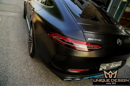 (의정부) 벤츠 GT43 AMG 전체 풀 랩핑, 사틴블랙, 유니크디자인 / 의정부 신곡동