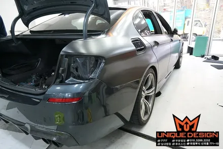 (의정부) BMW F10 M5 풀랩핑 시공기, 사틴블랙, 의정부래핑샵 / 의정부 신곡동