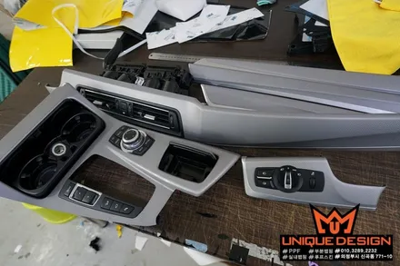 의정부 자동차 실내랩핑, BMW F10 M5 실내랩핑, 카스킨, 유니크디자인 / 의정부 신곡동