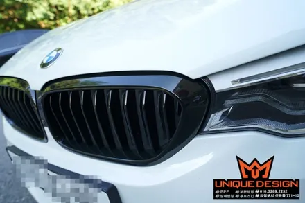 BMW G30 5시리즈 키드니그릴 랩핑, 의정부 랩핑, 카스킨, 유니크디자인 / 의정부 신곡동