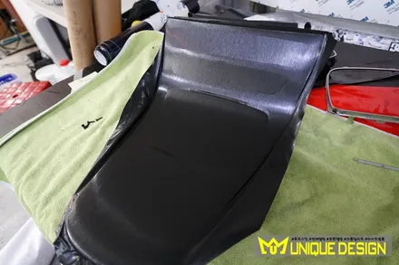 (의정부) 벤츠E클래스 실내랩핑 브러쉬패턴, 하이그로시 커버하기, 유니크디자인 / 의정부 신곡동