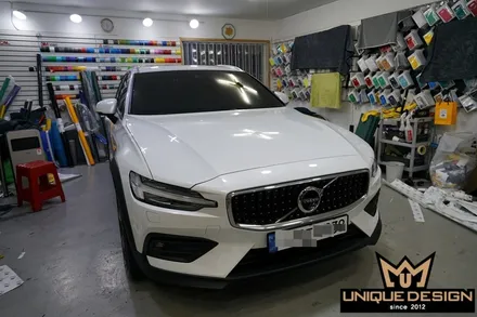 (의정부) 볼보 V60 전면그릴랩핑, 라이트PPF, 카스킨, 유니크디자인 / 의정부 신곡동