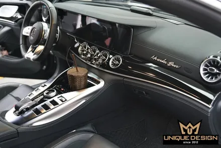 GT43AMG 실내랩핑 시공으로 리얼카본패턴 입히기- / 의정부 신곡동
