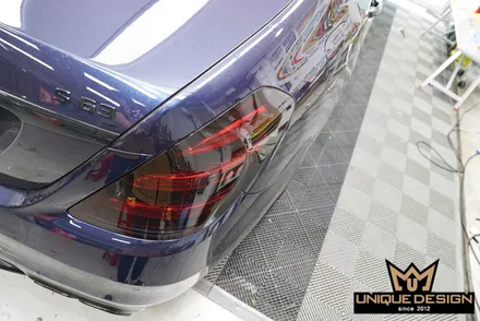 벤츠 S63AMG 헤드라이트, 테일램프 스모그PPF 라이트필름 부착시공기! / 의정부 신곡동