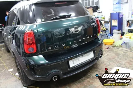 미니 컨트리맨 부분랩핑으로 포인트주기! (의정부 카스킨,랩핑샵, 유니크디자인) / 의정부 신곡동