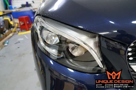 (의정부) 벤츠 GLC43AMG PPF 부착시공, 라이트 보호필름, Paint protection film, 의정부 PPF, 랩핑, 카스킨, 유니크디자인 / 의정부 신곡동