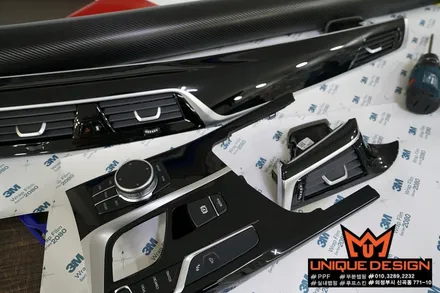 BMW 5시리즈(G30) 실내랩핑 시공기, 의정부 랩핑, 카스킨, 유니크디자인 / 의정부 신곡동