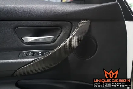 (의정부) BMW 3시리즈 실내랩핑, 강북, 노원, 양주, 포천, 랩핑, 카스킨, 3D카본, 카본실내 / 의정부 신곡동