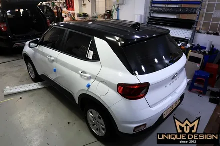 베뉴 투톤 루프스킨시공해보자. 의정부, 강북, 노원, 양주 랩핑, 카스킨, 유니크디자인 / 의정부 신곡동