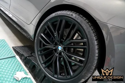 BMW 540i(G30) LCI 블랙휠 만들기! #휠랩핑 / 의정부 신곡동