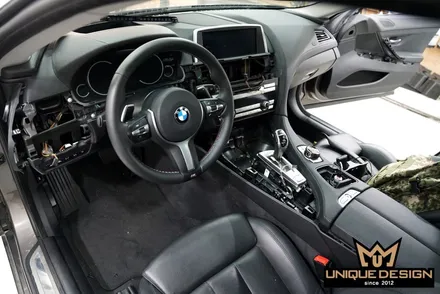 BMW 640D 그란쿠페 실내랩핑, 3M2080 매트리스블랙 / 의정부 신곡동