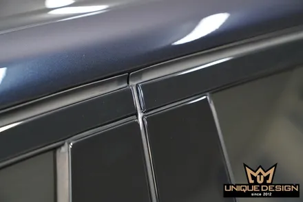 BMW G30 5시리즈 크롬죽이기, 윈도우몰딩 크롬에서 블랙으로 고광택랩핑! / 의정부 신곡동