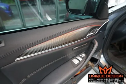 BMW 5시리즈(G30) 실내랩핑 시공기, 의정부 랩핑, 카스킨, 유니크디자인 / 의정부 신곡동
