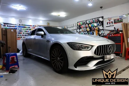 (의정부) 벤츠 GT43 AMG 전체 풀 랩핑, 사틴블랙, 유니크디자인 / 의정부 신곡동