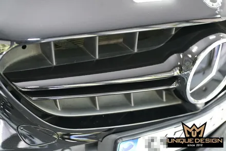 (의정부) E63AMG 크롬죽이기, 그릴랩핑 PET고광택랩핑 / 의정부 신곡동